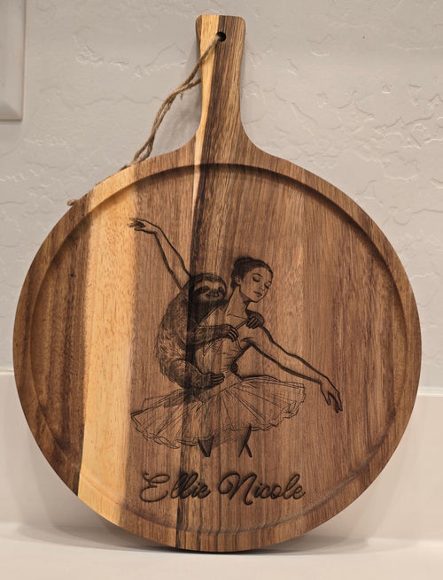 Ballerina & Sloth Cheese Board