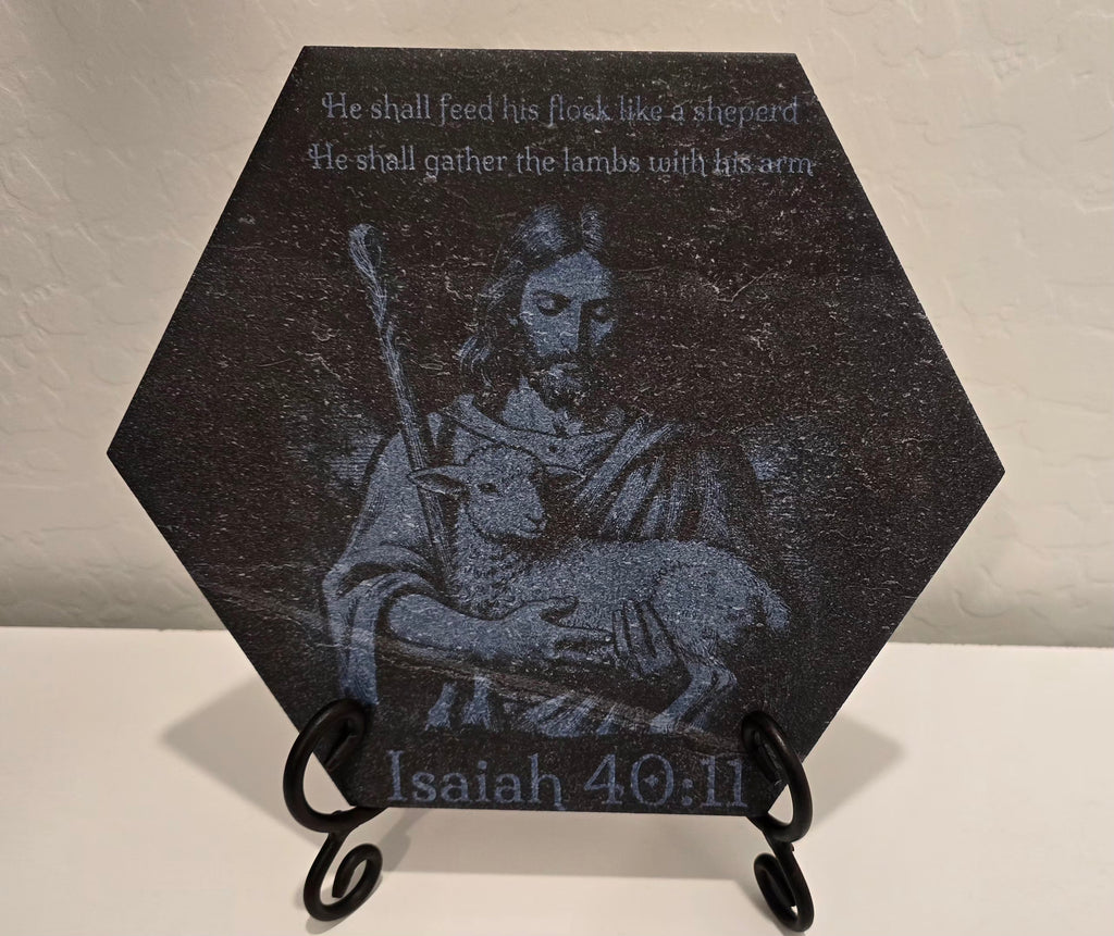 Black Granite Style Good Shepherd Porcelain Tile